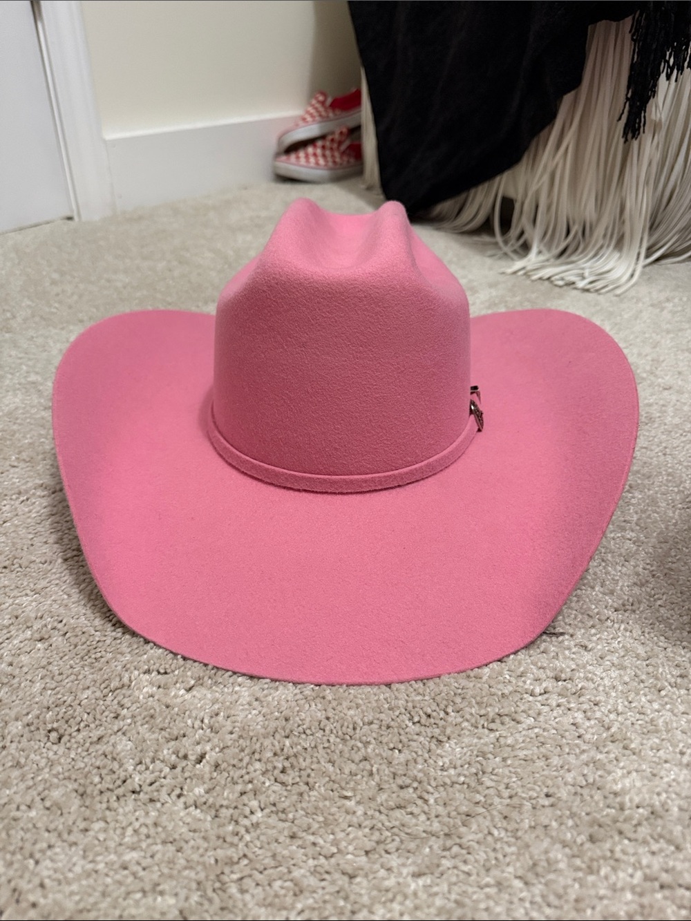 NEW Stylish Pink Women's Felt Cowboy Hat - Picture 5 of 5